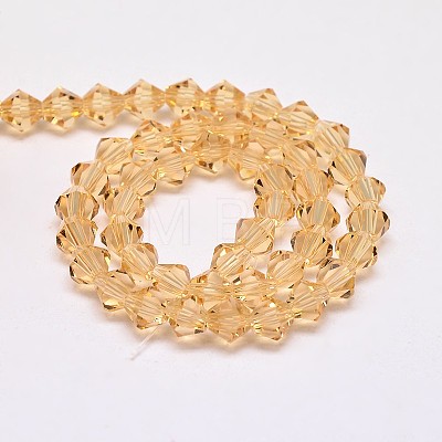 Imitate Austrian Crystal Bicone Glass Beads Strands LS-GLAA-F029-5x5mm-18-1