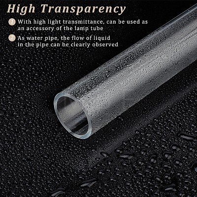 Round Transparent Acrylic Tube AJEW-WH0324-76A-1