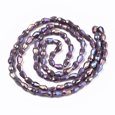 Electroplate Glass Beads Strands EGLA-S194-02A-A06-1
