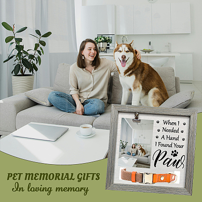 MDF Pet Photo Frames DIY-WH0525-014-1