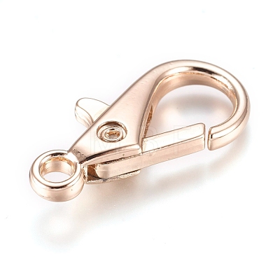 Alloy Lobster Claw Clasps PALLOY-WH0070-21KCG-1
