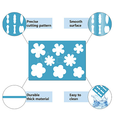 Acrylic Earring Handwork Template DIY-WH0359-077-1