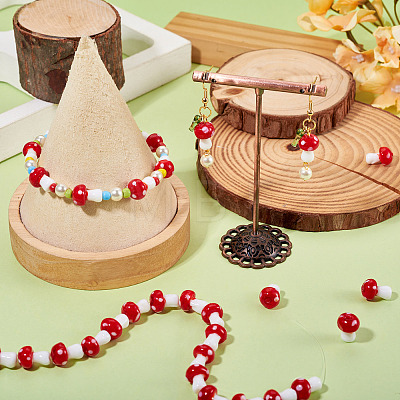 1Strand Handmade Lampwork Beads Strands LAMP-TA0001-84A-1