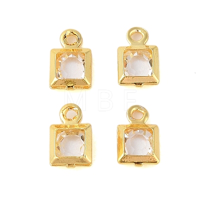 Rack Plating Brass Glass Pendants KK-S385-02G-03-1