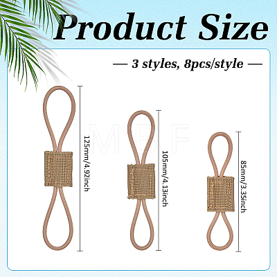 24Pcs 3 Styles Nylon with Rubber Tactical Gear Holder Clip FIND-FG0005-61A-1