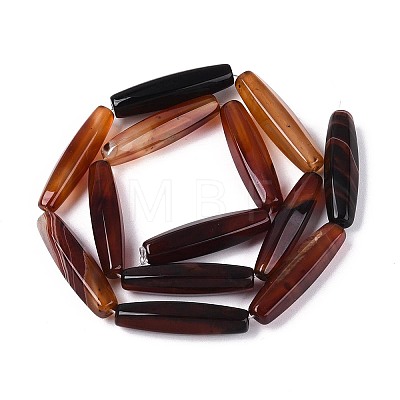 Dyed Natural Agate Beads Strands G-T144-54A-01-1
