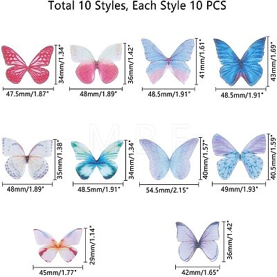 Butterfly Wings Organza Fabric Ornaments FIND-NB0001-20-1