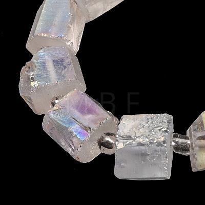 Electroplated Natural Quartz Beads Strands G-G767-02-16-1