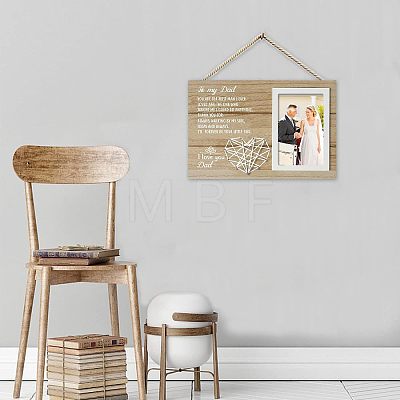 MDF Photo Frame DJEW-WH0036-006-1