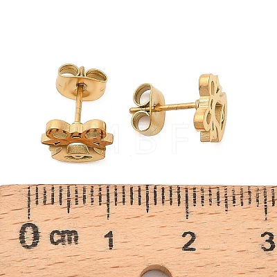 304 Stainless Steel Stud Earrings EJEW-I321-01G-02-1