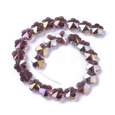Electroplate Glass Beads Strands EGLA-J148-A-AB-1