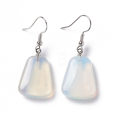 Opalite Trapezoid Dangle Earrings EJEW-D188-02P-02-1