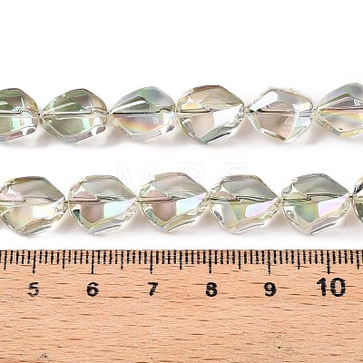 Electroplate Glass Beads Strands EGLA-T021-10C-1