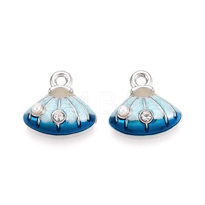 Rack Plating Alloy Rhinestone Enamel Charms ENAM-N065-01P-1