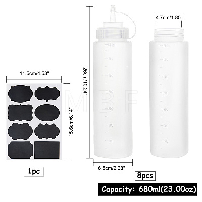 Plastic Squeeze Bottles & Chalkboard Sticker Labels Kits TOOL-PH0017-39-1