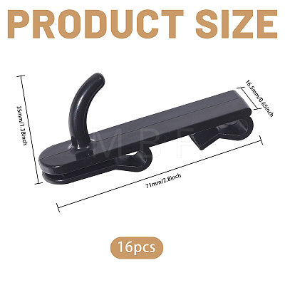 Plastic Mesh Sheet Hook FIND-WH0149-32C-02-1