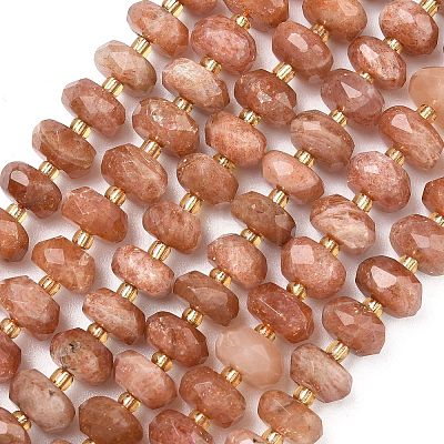 Natural Sunstone Beads Strands G-L642-J01-03-1