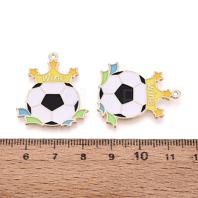 Alloy Enamel Pendants ENAM-T025-01G-13-1