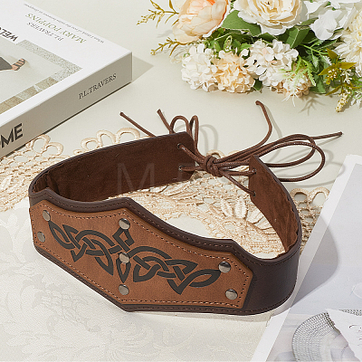 PU Leather with Iron Headring AJEW-WH20018-77A-1