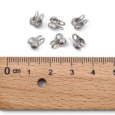 304 Stainless Steel Bead Tips STAS-R063-22-1