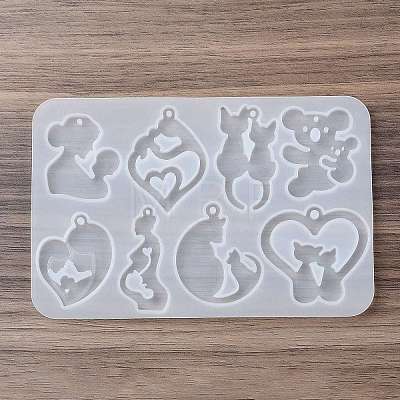 Moon with Parent-child DIY Pendant Food Grade Silicone Molds SIMO-Q001-02C-1