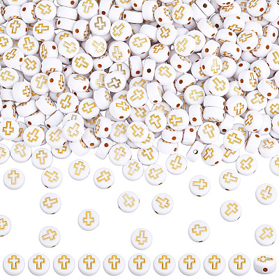 800Pcs Opaque Acylic Beads MACR-PA0001-79-1