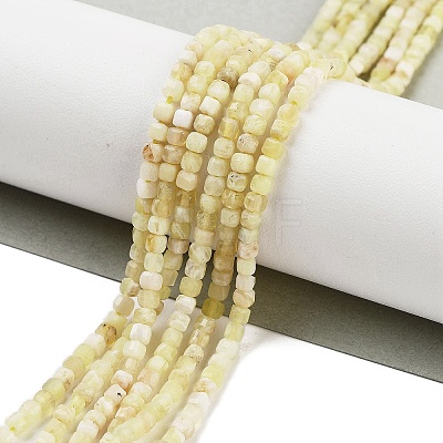 Natural Yellow Opal Beads Strands G-H042-B03-01-1