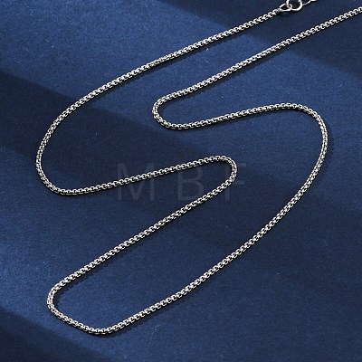 Brass Box Chains Necklaces for Women NJEW-D302-08P-1