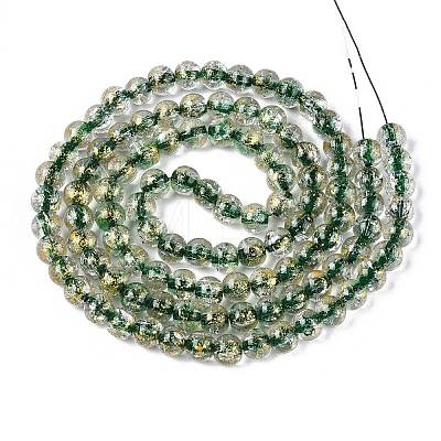 Crackle Transparent Glass Beads Strands X1-GLAA-N030-8mm-01F-1