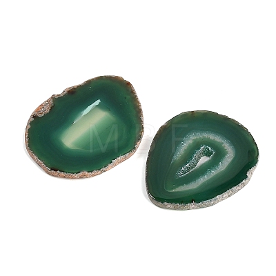 Dyed & Heated Natural Agate Slice Cabochons GG-CBAAF67-01E-1