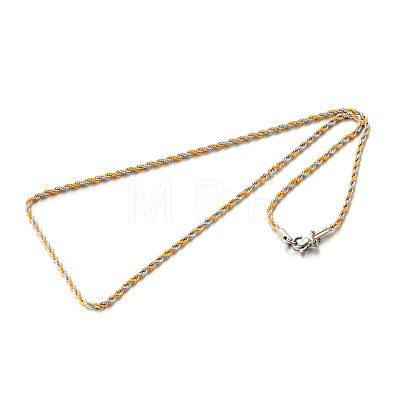 304 Stainless Steel Rope Chain Necklaces STAS-M174-012C-1