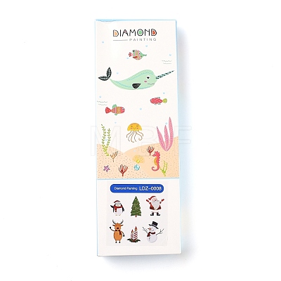 Christmas Theme DIY Diamond Painting Stickers Kits For Kids DIY-H123-01-1