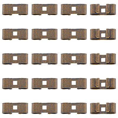 50Pcs Tibetan Style Iron Bolo Tie Slides Clasp Accessories IFIN-FH0001-76-1