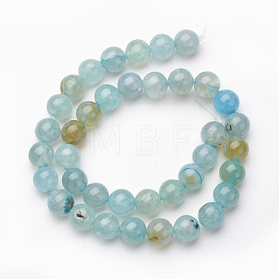 Natural Agate Beads Strands G-J361-01-8mm-1