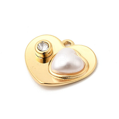 304 Stainless Steel Rhinestone Pendants STAS-P431-12G-1