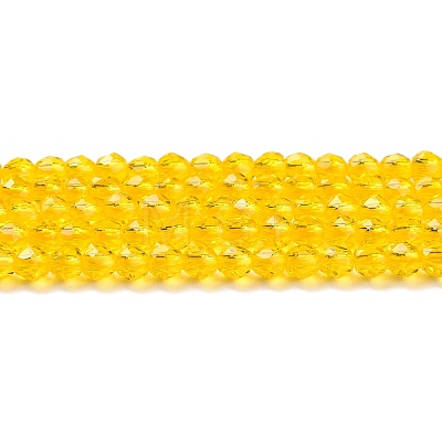 Transparent Glass Beads Strands GLAA-H021-04-06-1