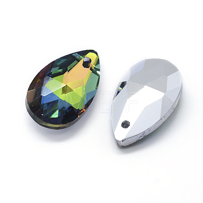 Faceted Glass Pendants X-GLAA-F069-L-B01-1