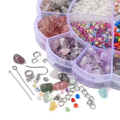 DIY Natural Stone Jewelry Set Making Kit DIY-FS0002-54-1