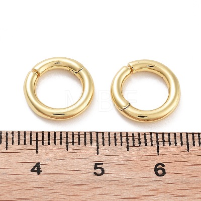 Rack Plating Brass Spring Ring Clasps KK-G512-09B-G-1