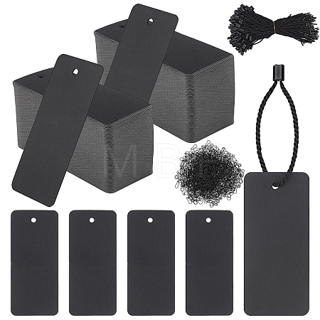 1000Pcs Rectangle Blank Coated Paper Price Tags FIND-WA0001-22-1
