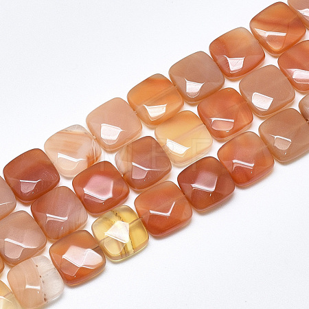 Natural Red Agate Beads Strands G-S357-D02-09-1