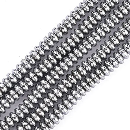 Non-Magnetic Synthetic Hematite Beads Strands G-C124-4x2mm-2-1