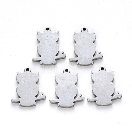 Tarnish Resistant 201 Stainless Steel Pendants STAS-N092-35A-1
