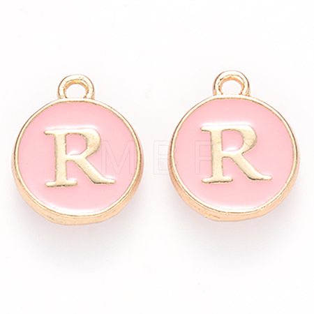Golden Plated Alloy Enamel Charms LS-ENAM-S118-07R-1