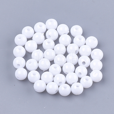 Opaque Plastic Beads KY-T005-6mm-601-1
