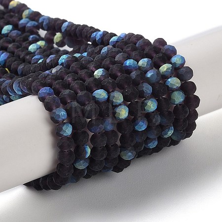 Transparent Glass Beads Strands X1-EGLA-A034-T4mm-MB15-1