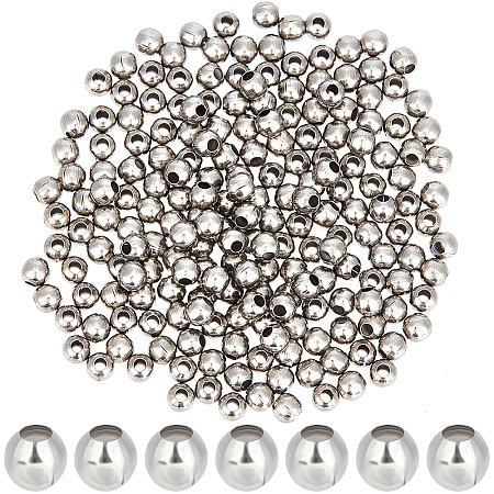 Round 316 Surgical Stainless Steel Spacer Beads STAS-CN0001-40A-1