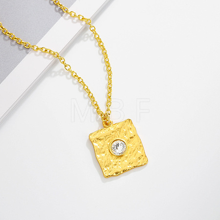 Alloy Crystal Rhinestone Pendant Necklaces FS-WG93701-03-1