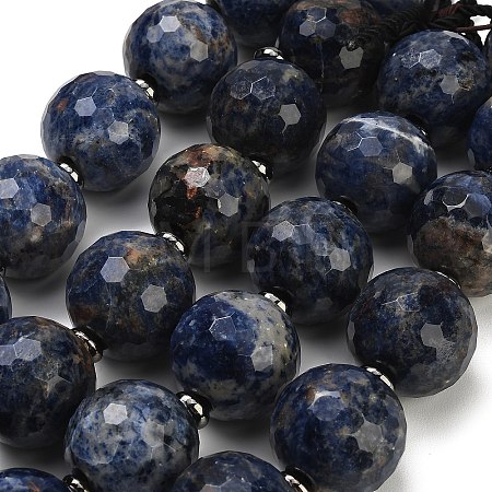 Natural Sodalite European Beads Strands GG-CBA007A-D05-01-1