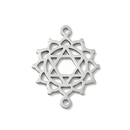 Chakra 304 Stainless Steel Connector Charms SA-CBA28C1-01D-P-1